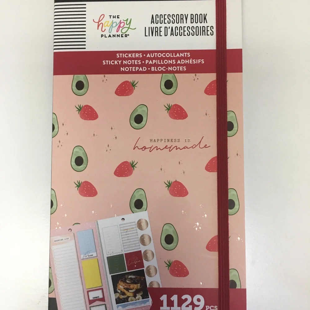 NEW The Happy Planner Foodie Lot! Classic Happy Notes & Accessory Book